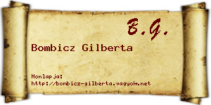 Bombicz Gilberta névjegykártya
